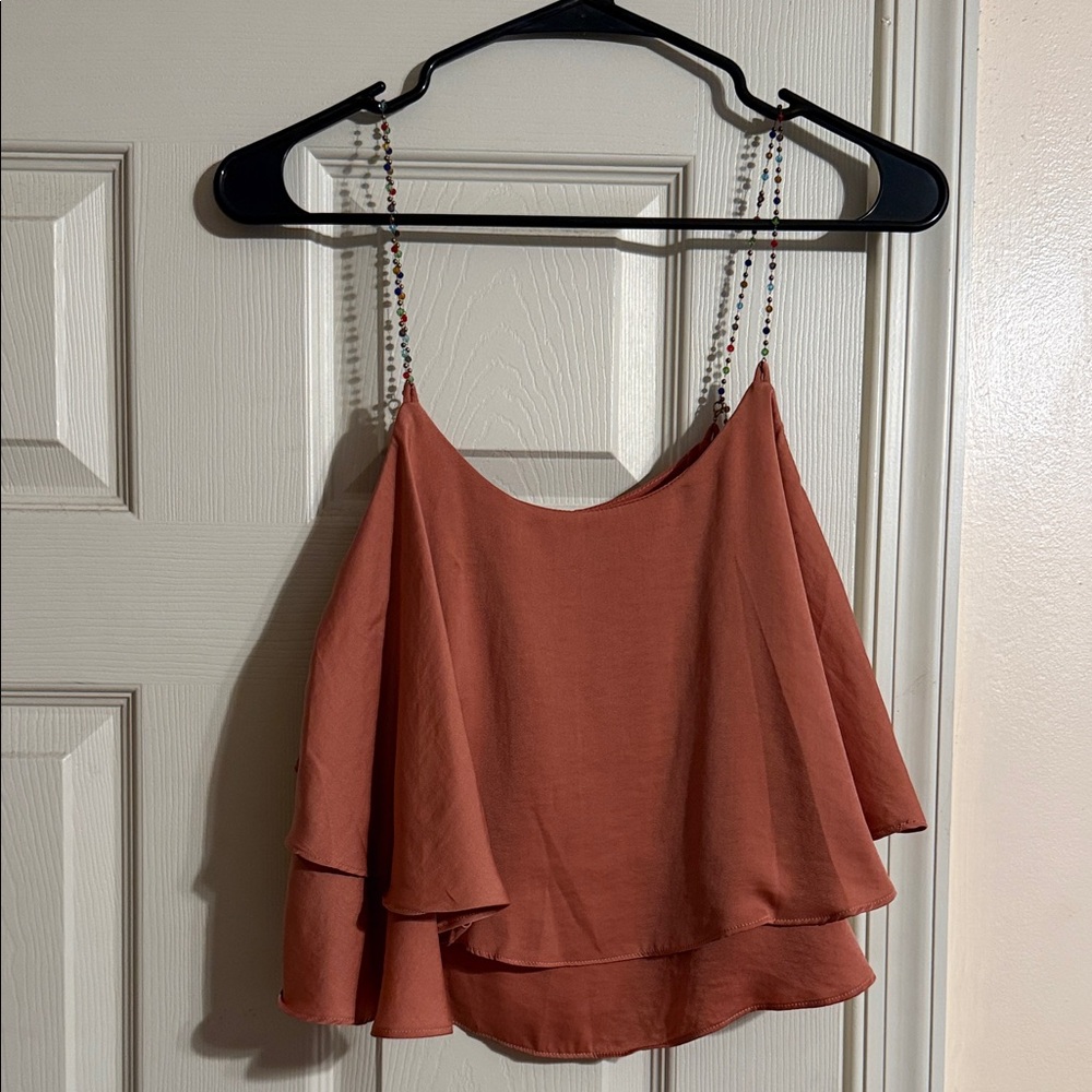 Mustard Seed Terracotta Layered Camisole